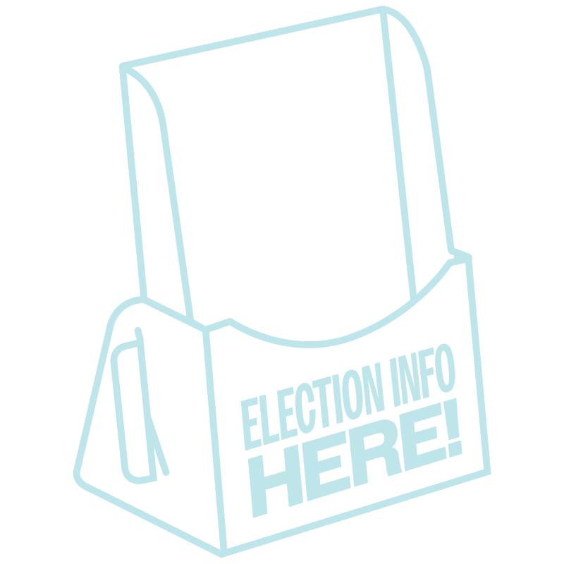 Voter info handouts